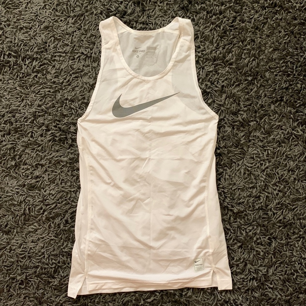Nike Workout Top - Lightweight, White, Comfy